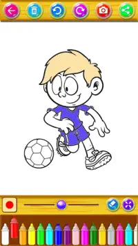 Coloring Soccer Manchester Screen Shot 5