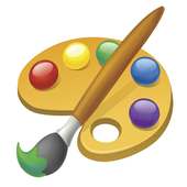 Educational kids coloring painting game