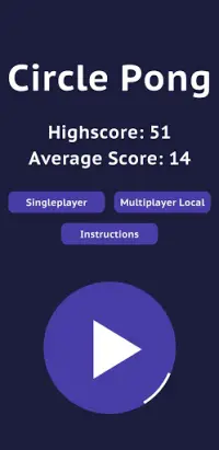 Circle Pong: Single and Multiplayer Screen Shot 0