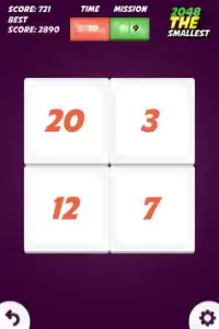 2048 The Smallest Online Free Screen Shot 3