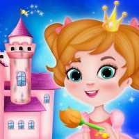 Принцесса Кукольный Дом Игры на уборку и украшение