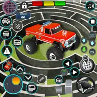 Monster Truck Maze Puzzle Game Screen Shot 0