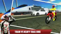 Bicicleta de rastro vs carrera de tren Screen Shot 1