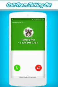 Call From Talking Pet 2018 Screen Shot 0
