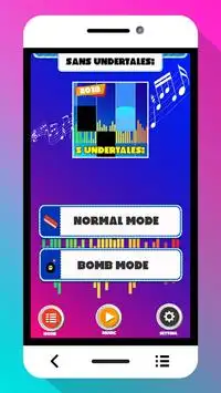 Sans Undertales: Piano tiles game Screen Shot 1