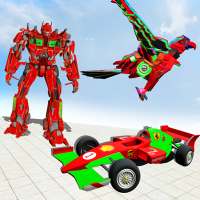 Formula Car Robot Game : Eagle Robot Car