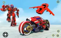 Bike Robot Car Game: Police Robot Transform Games Screen Shot 0