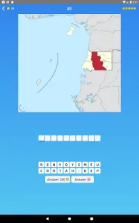 Equatorial Guinea: Regions & Provinces Map Quiz Ga Screen Shot 7