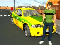 سائق سيارة أجرة سيارة 3D Screen Shot 9