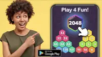 2048 سداسي رقم دمج اللغز Screen Shot 6