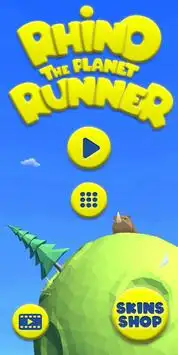RHINO, The Planet Runner Free game Run Screen Shot 0