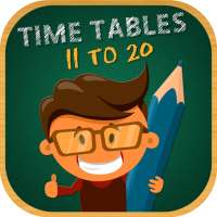 Multiplication Tables 11 to 20 - Math Times Tables