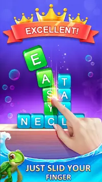 Word Ocean Tiles: Play Word Game Screen Shot 1