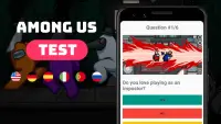 Chi sei nel gioco "Among us"? Test di gioco Screen Shot 1