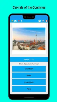 World Countries Capitals Maps - Geography Guess Screen Shot 3