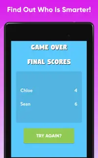 2 Player Quiz - Challenge Your Friends Screen Shot 5