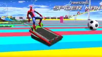 Superheroes Hoverboard Fast Highway Racing Screen Shot 1