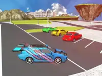 Flying Car Parking 3d games. Screen Shot 5