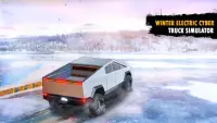 Cyber ​​Truck Snow Drive: camioneta Screen Shot 1
