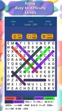 Word Search Puzzle Game - Endless word search game Screen Shot 1