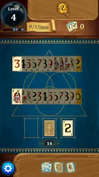 Benturan Kartu - klasik game solitaire Tripeaks Screen Shot 4