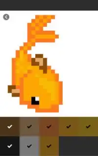 Peixe pixel art - cor por número dos peixes Screen Shot 5