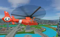 Simulador de rescate de helicóptero volando Screen Shot 0