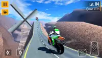 Stunt MotorFiets Wedren Gratis 2019 - Bike Racing Screen Shot 4