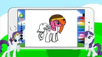 Pony Färbung Spiele für Mädchen Screen Shot 6