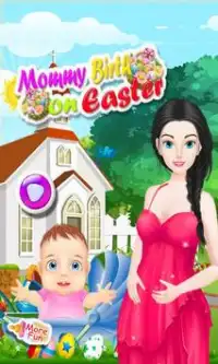 Mommy birth easter games Screen Shot 0