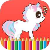 Unicorn Horse Coloring Book