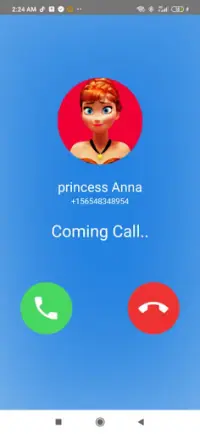 fake Call from princess Anna Chat and video call Screen Shot 4
