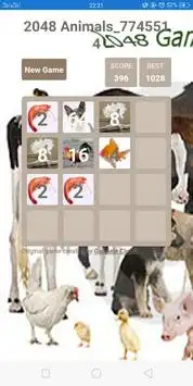 2048 Animals Screen Shot 2