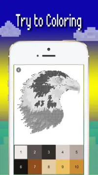 Birds color number: Pixel art bird coloring 2019 Screen Shot 2