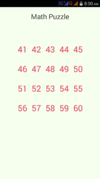 Math Puzzle Screen Shot 2
