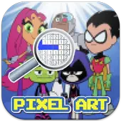 Download Coloring By Number Teen Titans Go Pixel Art Games - Playyah ...