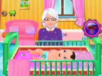 祖母摂食赤ちゃんのゲーム Screen Shot 2