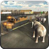 Wildes Tier Transport Zug 3D