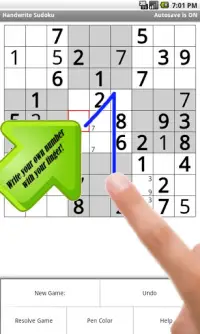 Handwrite Sudoku Screen Shot 0