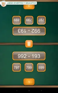 2 Jugadores Juegos Matemáticos Screen Shot 3