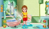 शौचालय लड़कियों खेलों सफाई Screen Shot 3