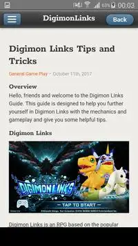 Guide for DigimonLinks Screen Shot 3