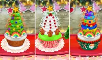 खाना पकाने इंद्रधनुष और यूनिकॉर्न क्रिसमस Cupcakes Screen Shot 20