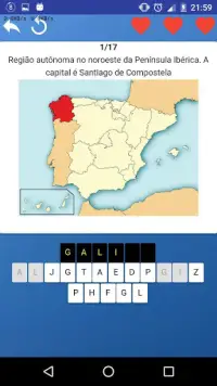 Províncias da Espanha - teste, bandeiras, mapas Screen Shot 0