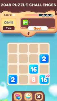 Cubi Land - Relaxing 2048 Puzzle Brain Teaser Game Screen Shot 4