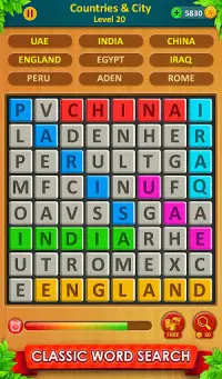 Word Game 2021 - Word Connect Puzzle Game Screen Shot 1