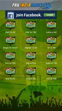 Pak India Cricket Screen Shot 1