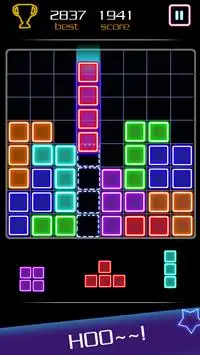 Glow Block Puzzle Screen Shot 1