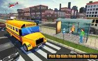 Modern City School Bus Driving Simulator Pro 3D Screen Shot 0
