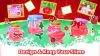 Christmas Makeup Slime - Fluffy Glitter Slime Screen Shot 3